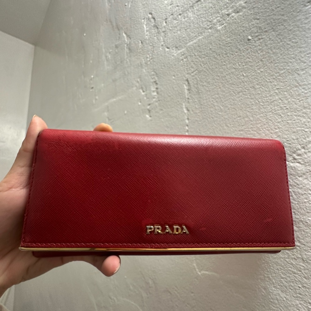 Prada Red Wallet